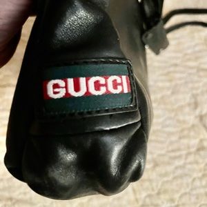 Authentic Gucci leather zippered tote